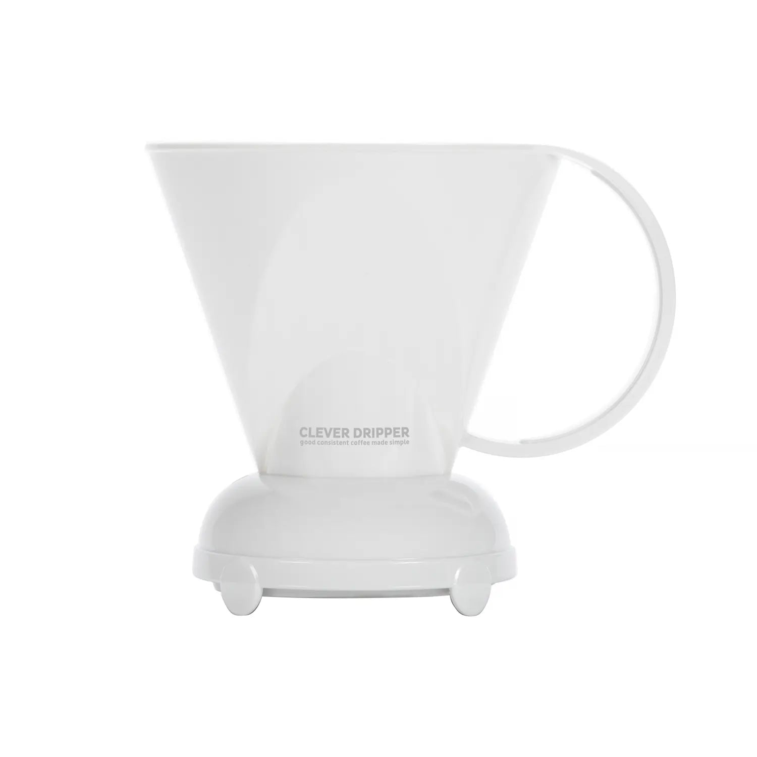 Biały clever dripper zaparzacz do kawy