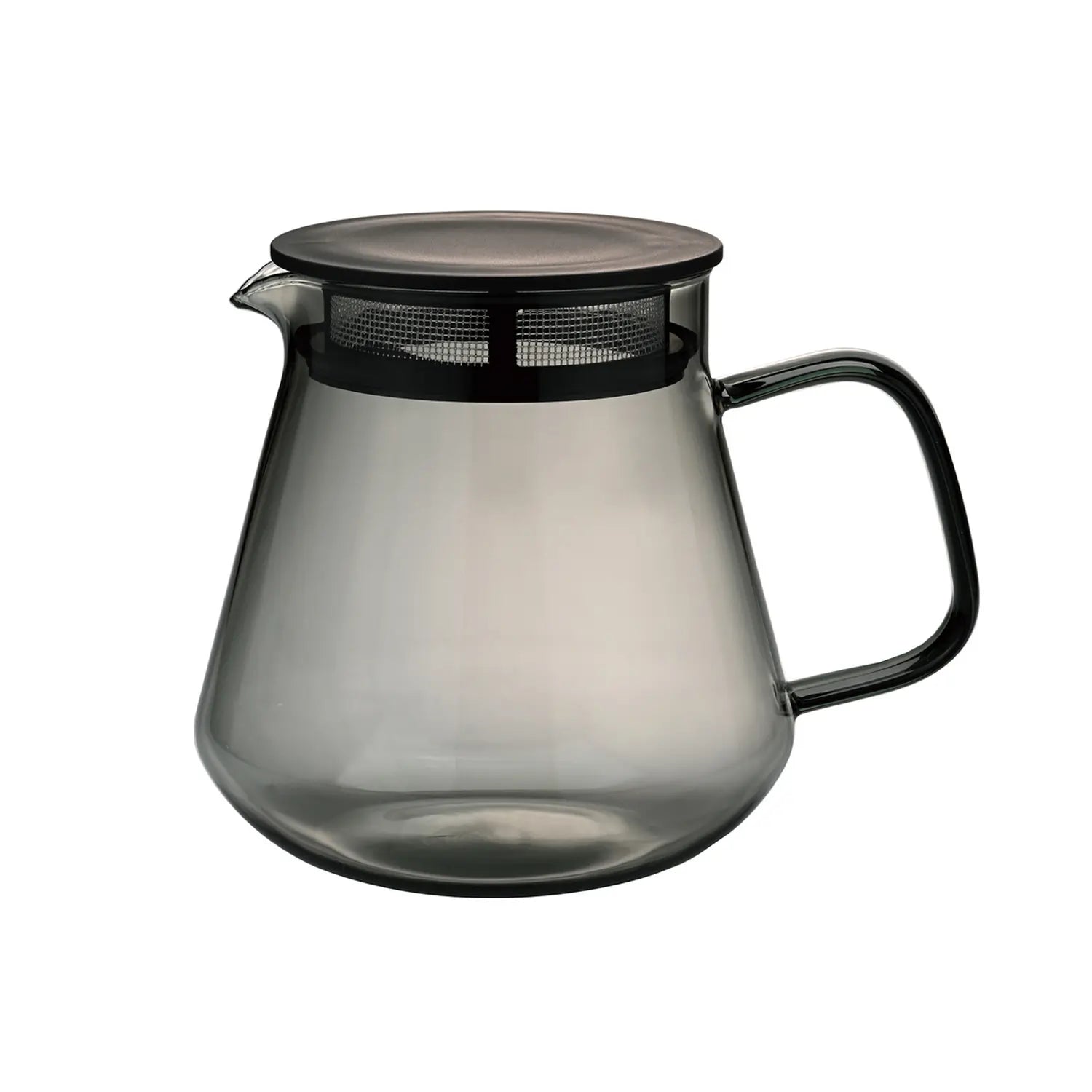 Hario Colors Tea & Coffee Server 600 ml – szary szklany serwer z filtrem do kawy i herbaty