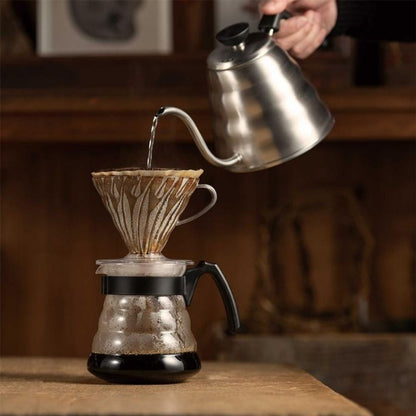 Zestaw do parzenia kawy Hario V60 Craft – dripper, serwer i filtry papierowe