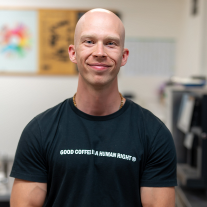 T-shirt JAVA GOOD COFFEE IS A HUMAN RIGHT unisex