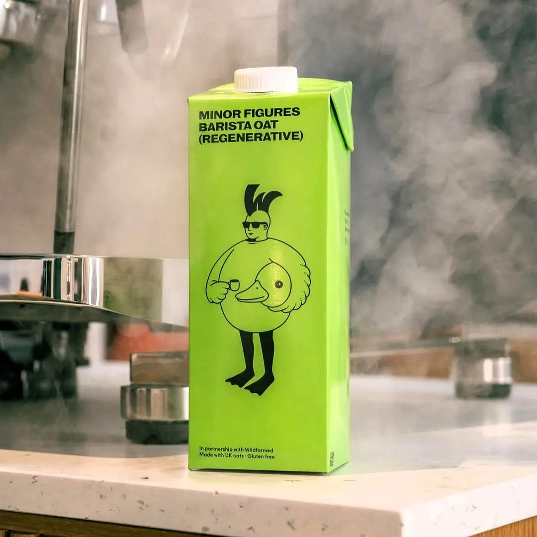 Minor Figures Barista Oat Regenerative napój owsiany barista 1L – karton napoju roślinnego przy ekspresie do kawy