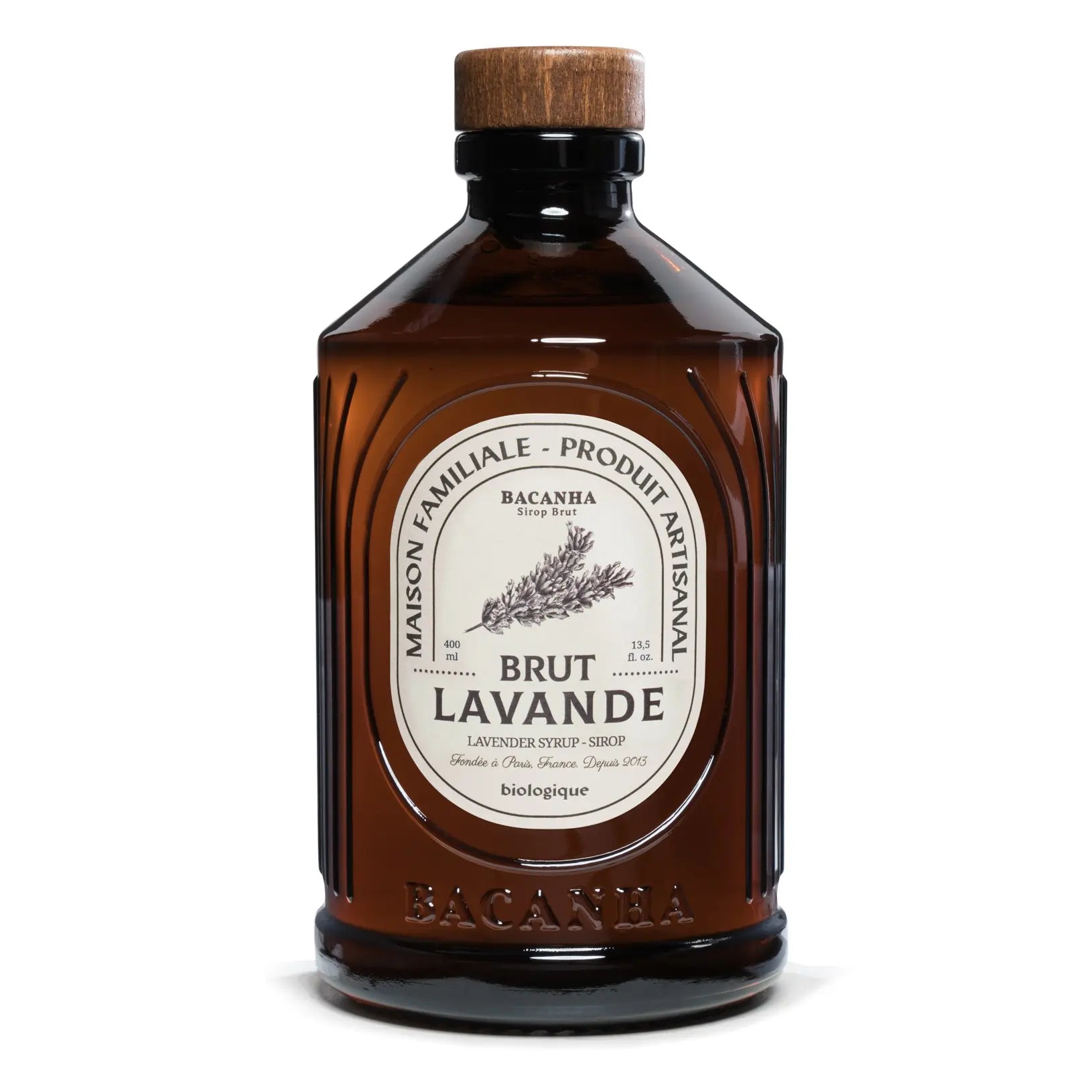 Syrop lawendowy Bacanha Brut Lavande 400 ml w szklanej butelce