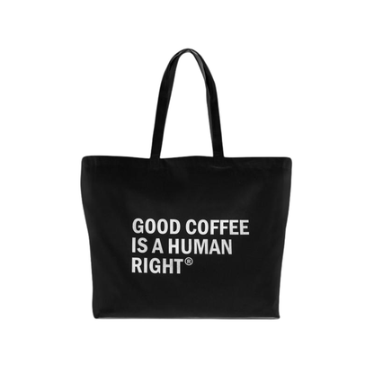 Large black JAVA shopping bag