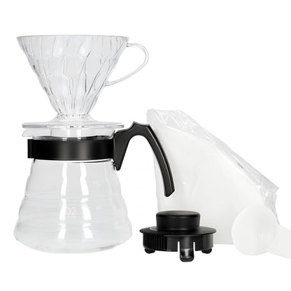 Zestaw do parzenia kawy Hario V60 Craft – dripper, serwer i filtry papierowe